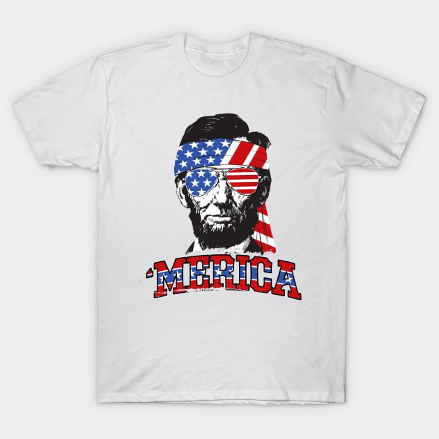 Abe Lincoln Merica T-Shirt by Dailygrind